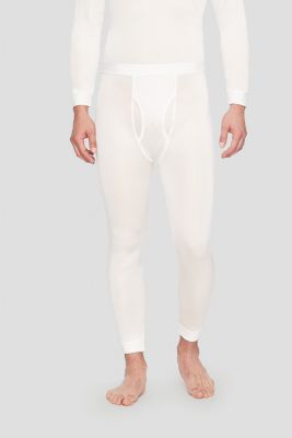 Buy Men's Soft 100% Cotton Thermal Underwear Long Johns Sets - Waffle -  Fleece Lined (Large, White) online