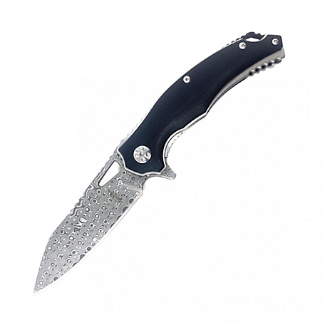BNB Knives 3.25 in. Damascus Black Panther Knife