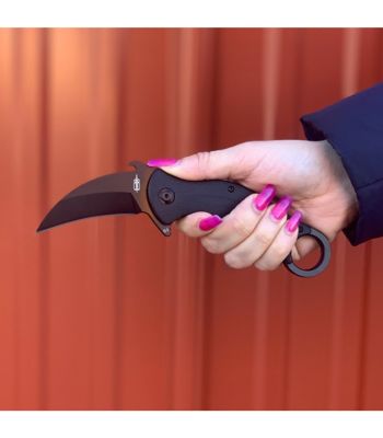 Image showing  2.5 in. Tactical Karambit Folding Knife, Black, BNB1221KFG
