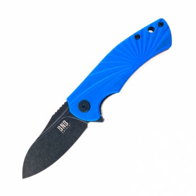 BNB Knives 3 in. Blue Fin Knife, Blue