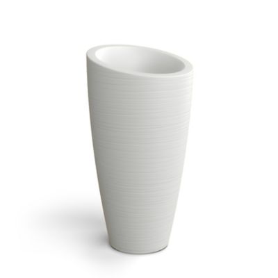 Image showing  6 gal. Polyethylene Modesto Tall Planter, 32 in.