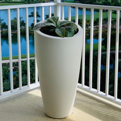 Image showing  6 gal. Polyethylene Modesto Tall Planter, 32 in.