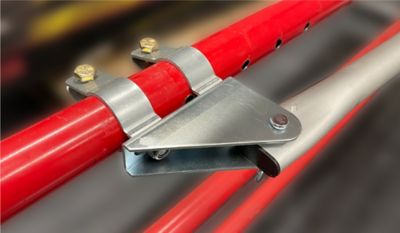 Image showing  Gate Opener Tube Gate Attachment Brackets, Silver