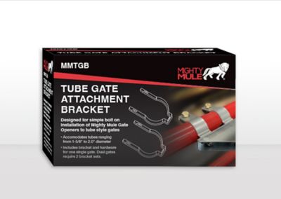 Image showing  Gate Opener Tube Gate Attachment Brackets, Silver