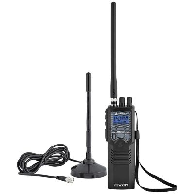 Image showing  Road Trip Handheld CB Radio with Antenna, 4W, 4 Miles, Black