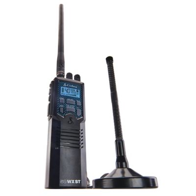 Image showing 6 th Cobra Road Trip Handheld CB Radio with Antenna, 4W, 4 Miles, Black