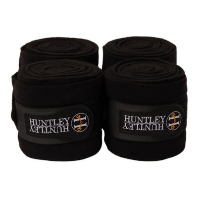 Image showing  Fleece Horse Polo Wraps, Black, 4 pk.