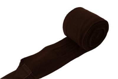 Image showing  Fleece Horse Polo Wraps, Brown, 4-Pack