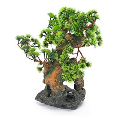 Penn-Plax Bonsai Tree on Rocks Aquarium Decor