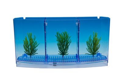 Image showing  Triple Betta Bow Deluxe Curved Fish Tank Kit, 0.7 gal.