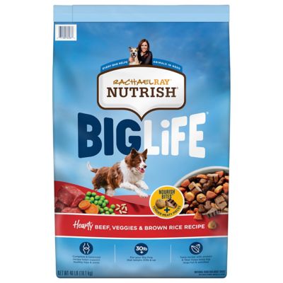 Rachael Ray Nutrish Big Life Hearty Beef, Veggies and Brown Rice Recipe Dry Dog Food my senior dog is a picky eater