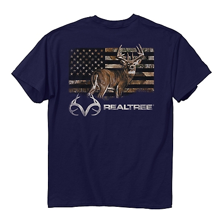Realtree Men's Flag Deer T-Shirt