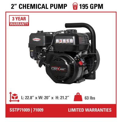 Image showing  Gas-Powered 2 in. CRX210 Portable Chemical Pump, 49-State, 195 GPM