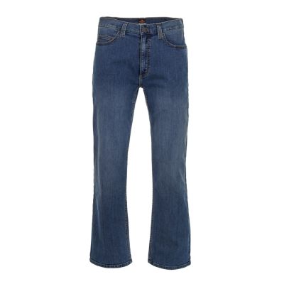 Ridgecut Men's Straight Fit Mid-Rise Denim Flex Work Jeans