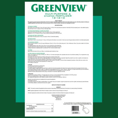 GreenView 33 Lb. 12-12-12 NPK Multi-Purpose Fertilizer At Tractor ...