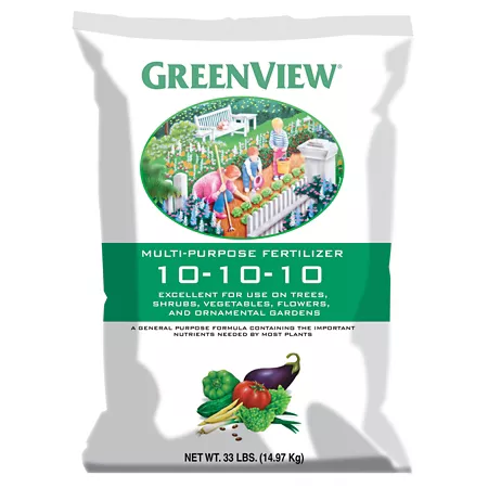 GreenView Multipurpose Fertilizer 10-10-10 NPK 33 lb Plant Food