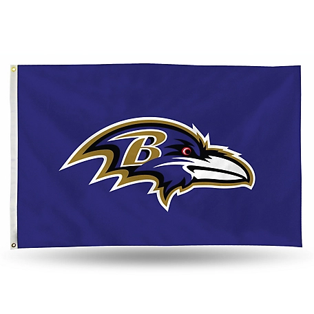 Rico NFL Baltimore Ravens Banner Flag, 3 ft. x 5 ft.