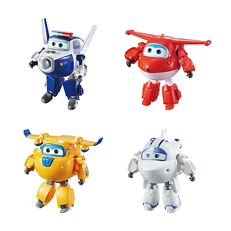 Auldey Toys Super Wings 4 pc. Classic Team Transforming Characters Collector's Set