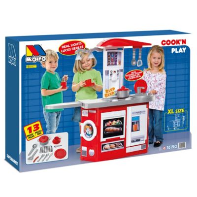 Image showing 5 th Molto Pretend Play Cook'n'Play Electronic Kitchen Playset with Accessories