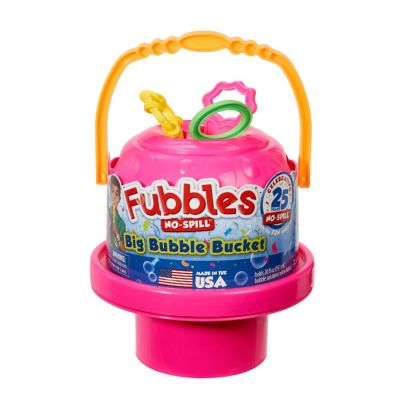 Little Kids Fubbles No Spill Big Bubble Bucket, Pink