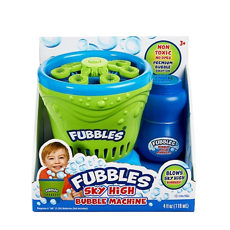 Little Kids Fubbles Sky High Bubble Machine, Green