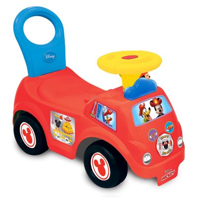 Kiddieland Lights 'n Sounds Mickey Fire Engine Ride-On Toy