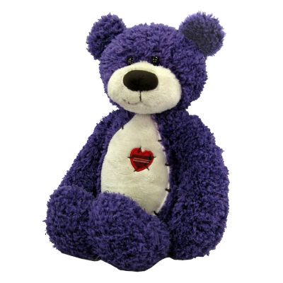 First and Main Purple Tender Teddy Bear, 8 in.