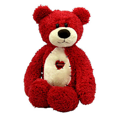 First and Main Tender Teddy Bear Toy, 8 in., Red