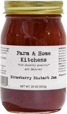 Farm & Home Kitchens Strawberry Rhubarb Jam, 20 oz.