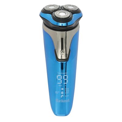Image showing  Men's Rechargeable Wet/Dry LCD Lithium Rotary Shaver with Pop-Up Trimmer