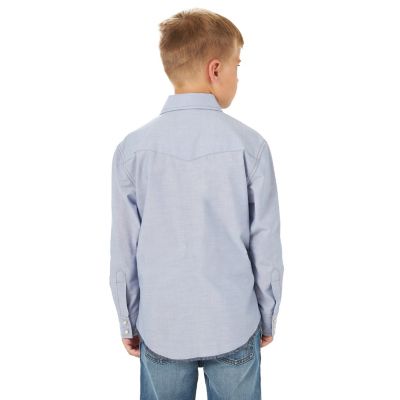 Image showing  Boys' Cowboy Cut Western Long-Sleeve Snap-Front Shirt