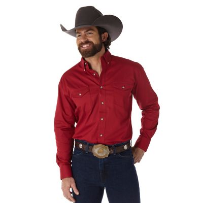 Wrangler Men's Painted Desert Dress Lightweight Western Button-Down Shirt