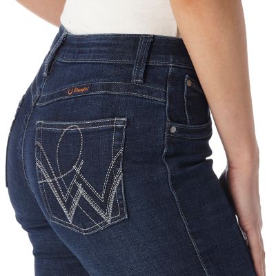Image showing 3 th Wrangler Women's Stretch Fit Mid-Rise Ultimate Riding Jeans, Q-Baby