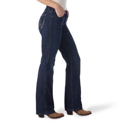 Image showing 2 th Wrangler Women's Stretch Fit Mid-Rise Ultimate Riding Jeans, Q-Baby