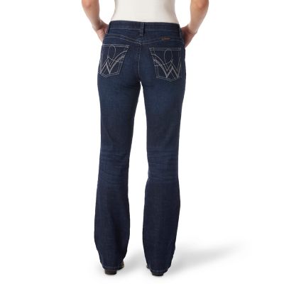 Image showing 1 th Wrangler Women's Stretch Fit Mid-Rise Ultimate Riding Jeans, Q-Baby