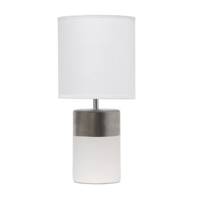 Image showing  2-Tone Basics Table Lamp, White Shade