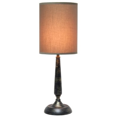 Image showing  20 in. H Traditional Candlestick Table Lamp, Oil-Rubbed Bronze Base