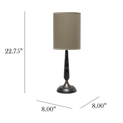 Image showing  20 in. H Traditional Candlestick Table Lamp, Oil-Rubbed Bronze Base