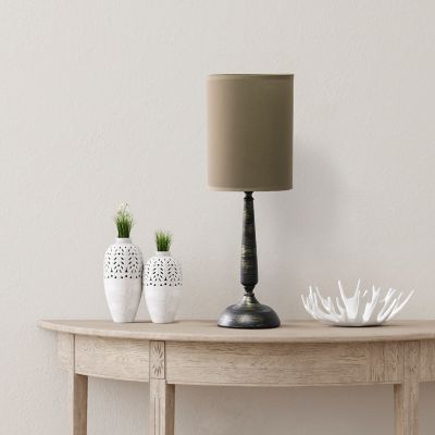 Image showing  20 in. H Traditional Candlestick Table Lamp, Oil-Rubbed Bronze Base