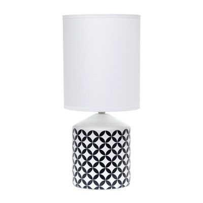 Image showing  Fresh Prints Table Lamp, Black Coin