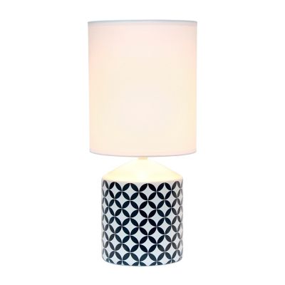 Image showing  Fresh Prints Table Lamp, Black Coin