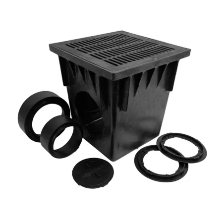 Rainwater collection basin NDS 1882BLKIT Grates