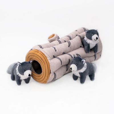Image showing  Zippy Burrow Dog Toy, Arctic Wolf