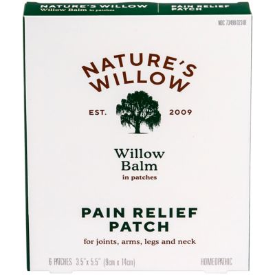 Nature's Willow Balm Pain Relieving Patches, 6-Pack