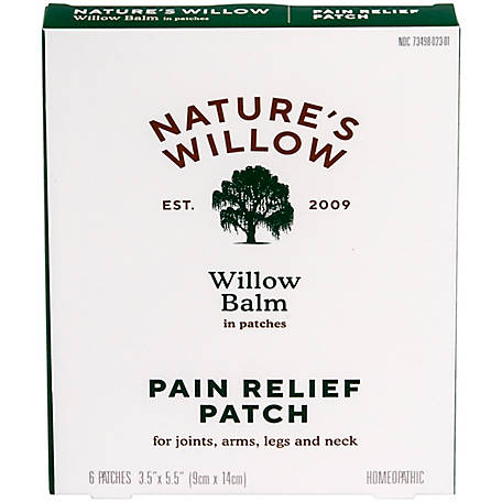 Nature's Willow Balm Pain Relieving Patches, 6 pk.