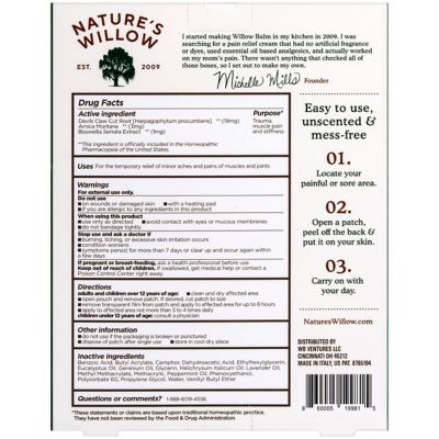 Image showing  Balm Pain Relieving Patches, 6-Pack