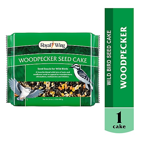Royal Wing Woodpecker Seed Cake Bird Food, 24 oz.
