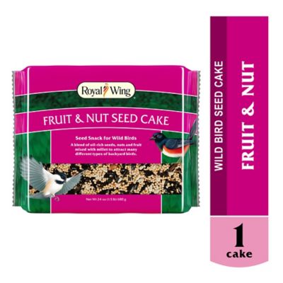 Royal Wing Fruit and Nut Seed Cake Wild Bird Food, 24 oz.