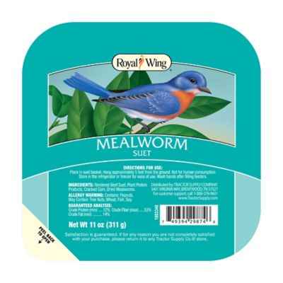 Image showing  Mealworm Suet Bird Food, 11 oz.