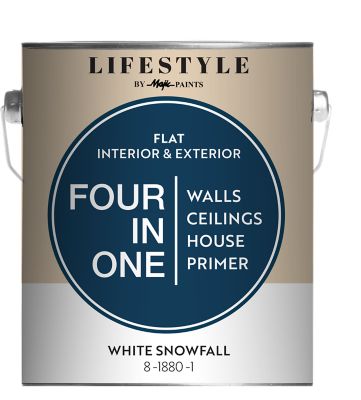 Majic 1 gal. Snowfall Lifestyle 4-in-1 Flat Interior/Exterior Paint